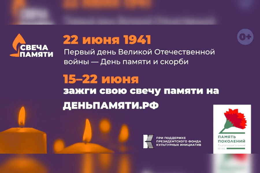 Жителей КБР приглашают принять участие в онлайн-акции «Свеча Памяти»